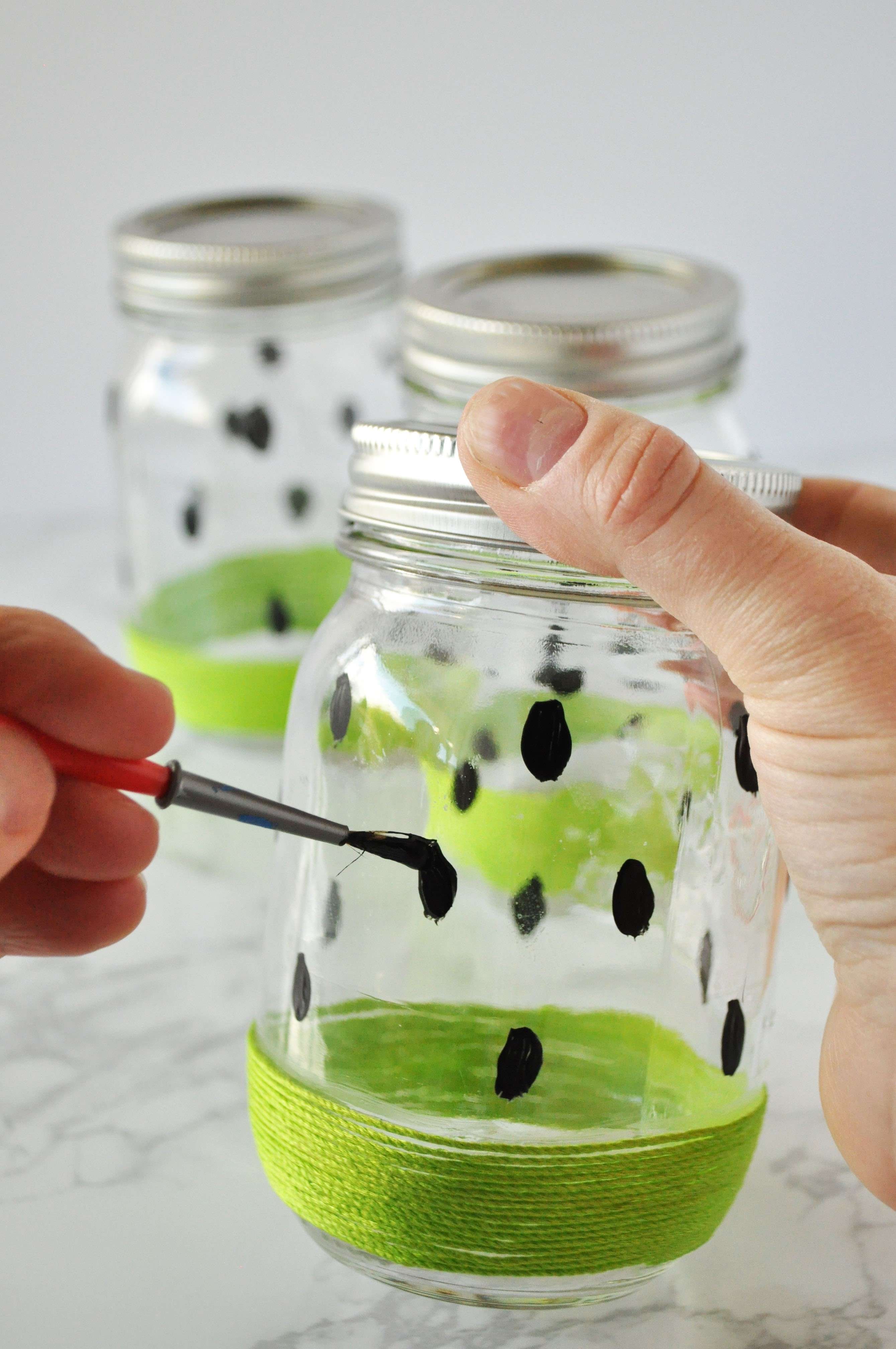 3 Watermelon and Mason Jars