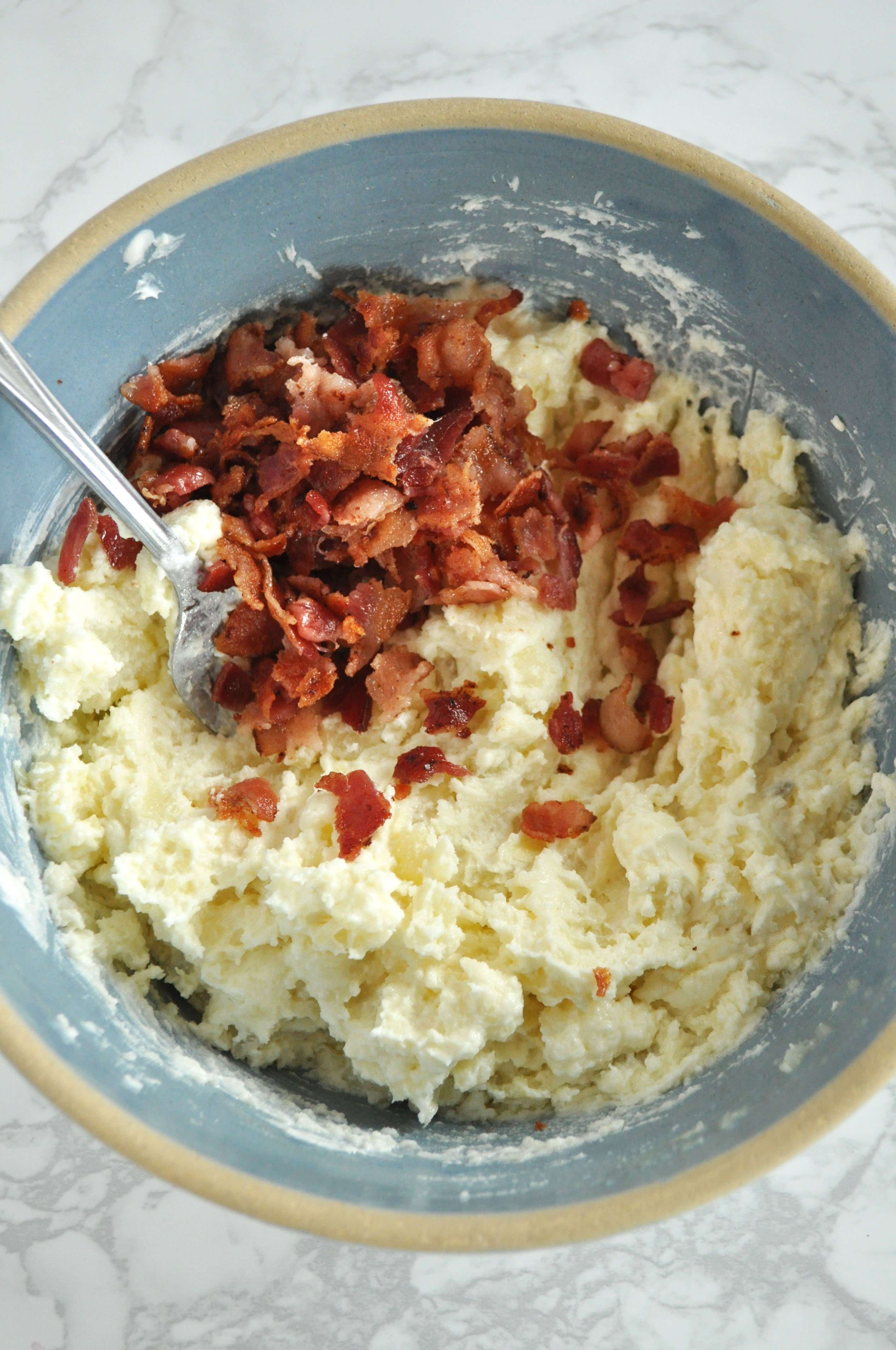 4 Bacon Potato Pierogi