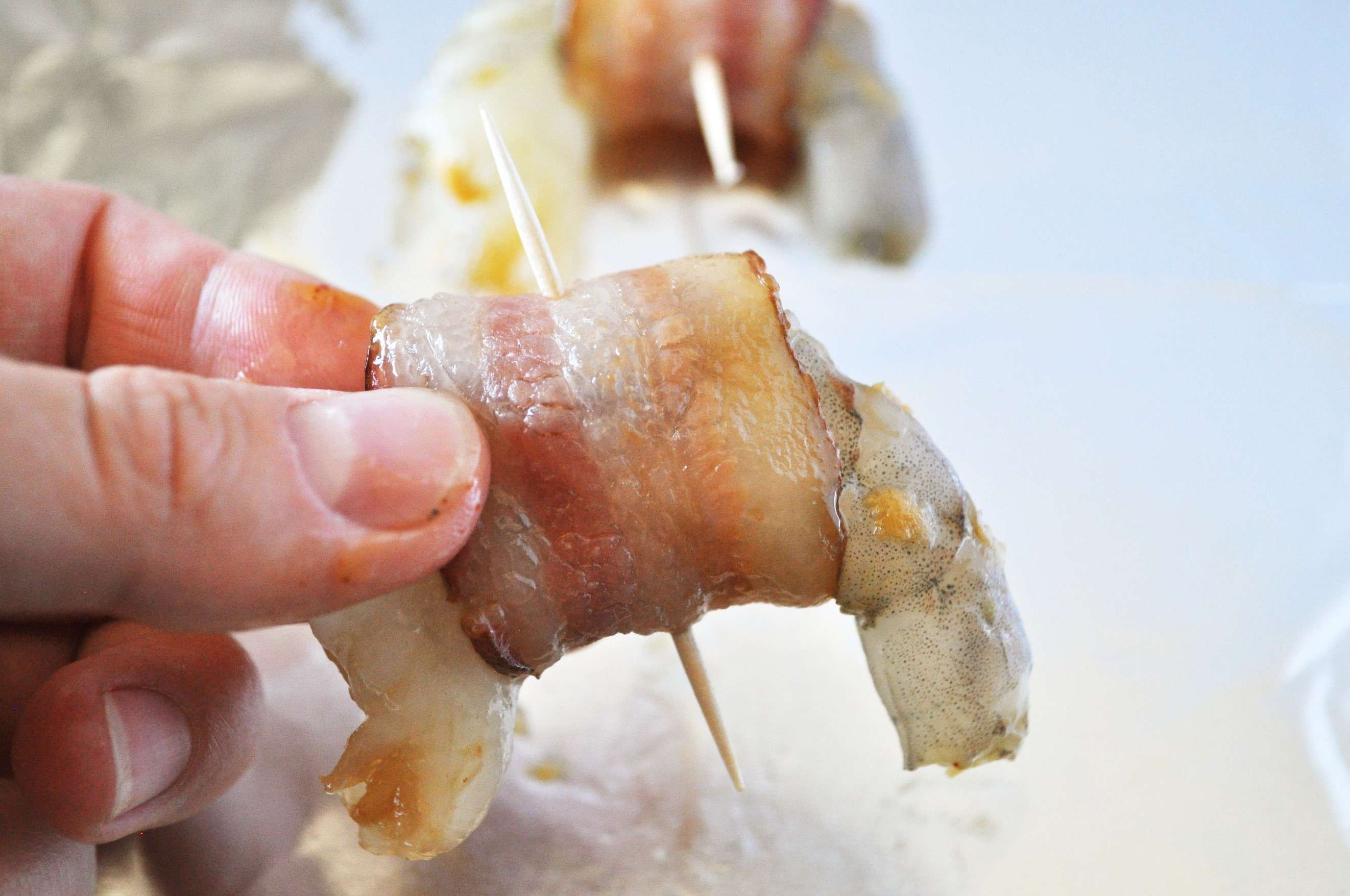 4 Bacon Wrapped Shrimp