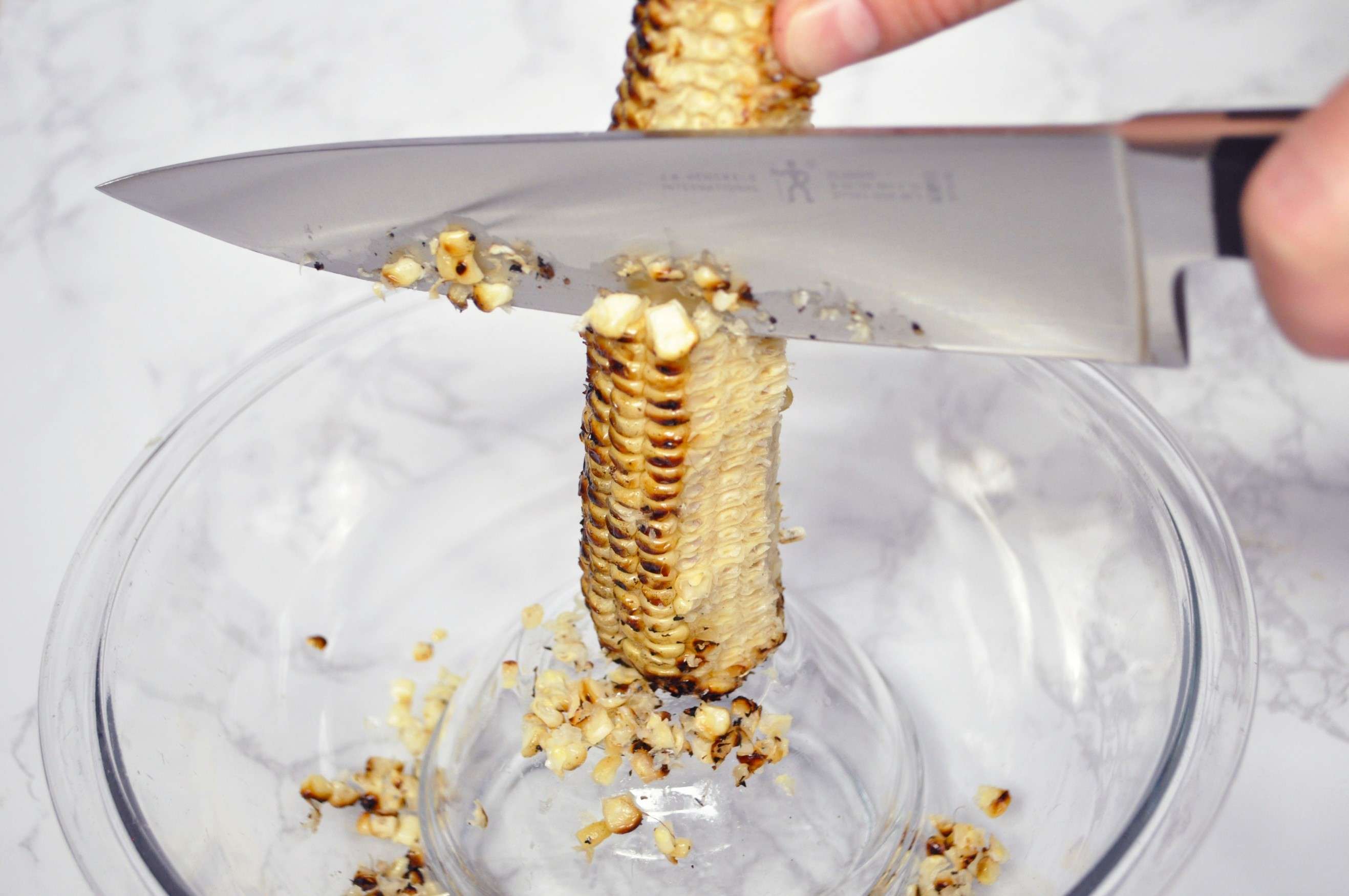 4 Grilled Corn and Zucchini Salad