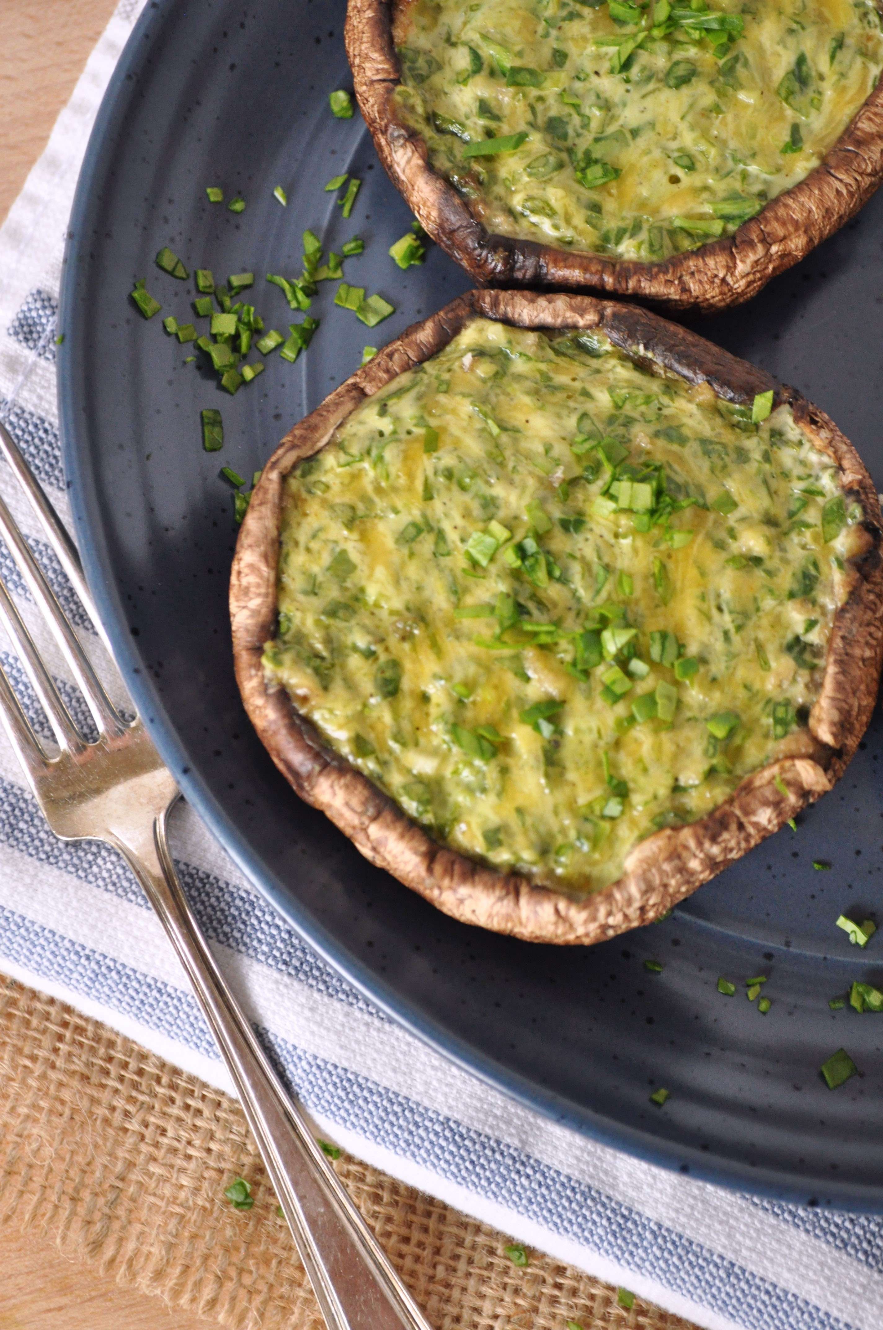 5 Cheesy Grilled Portobello Mushrooms