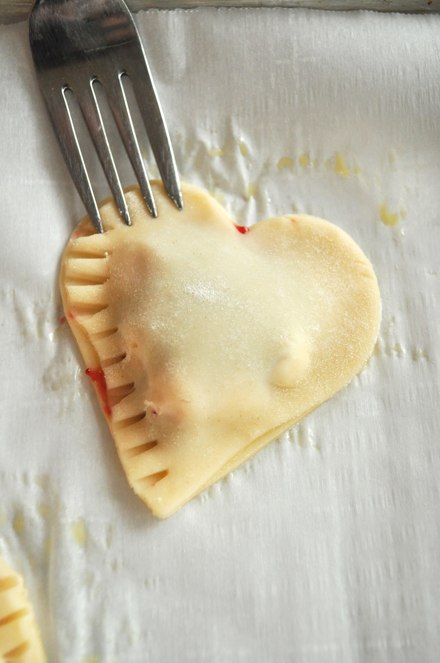 5 Raspberry White Chocolate Heart Pies