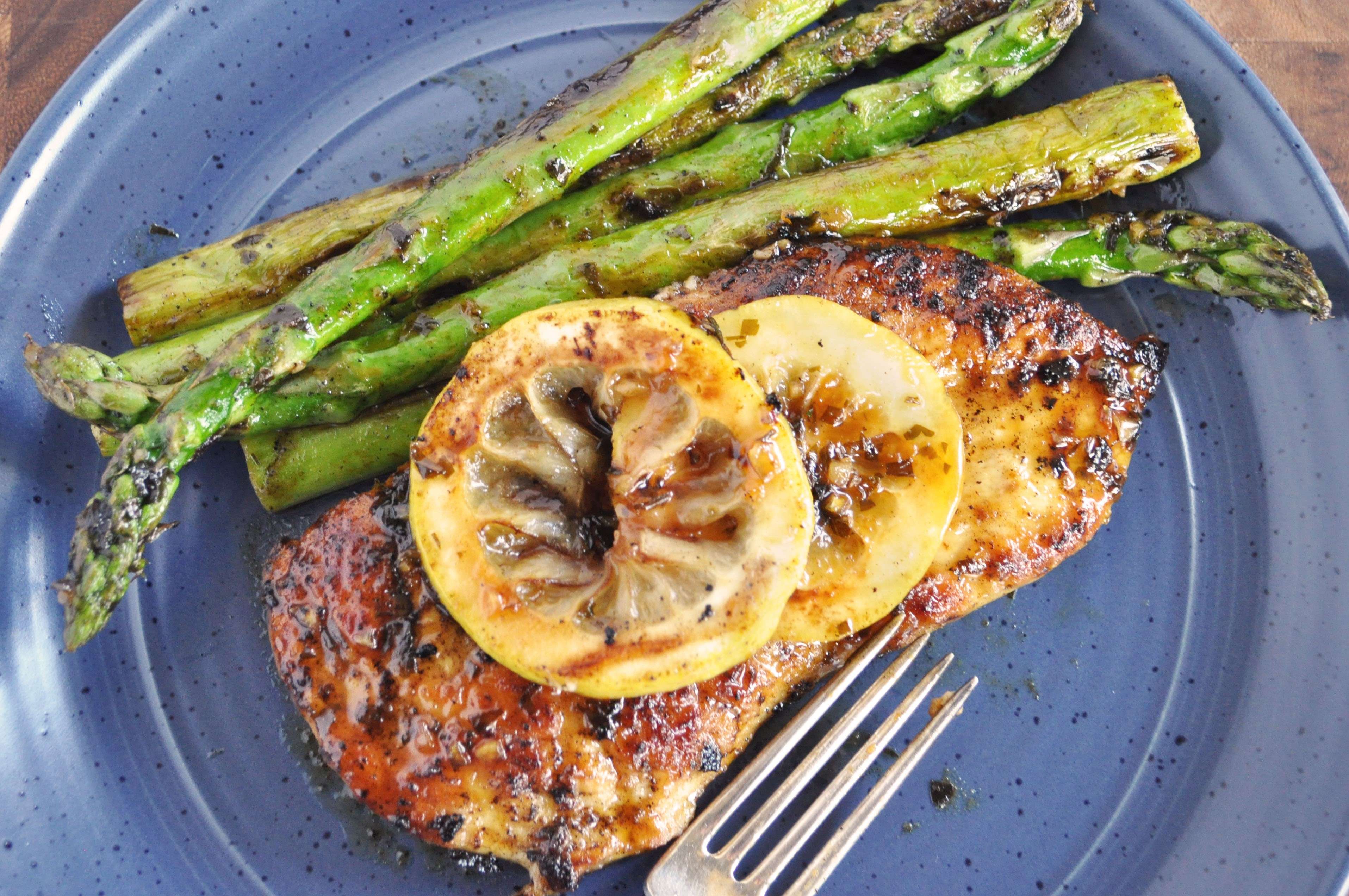 8 One-Pan Honey Lemon Chicken and Asparagus