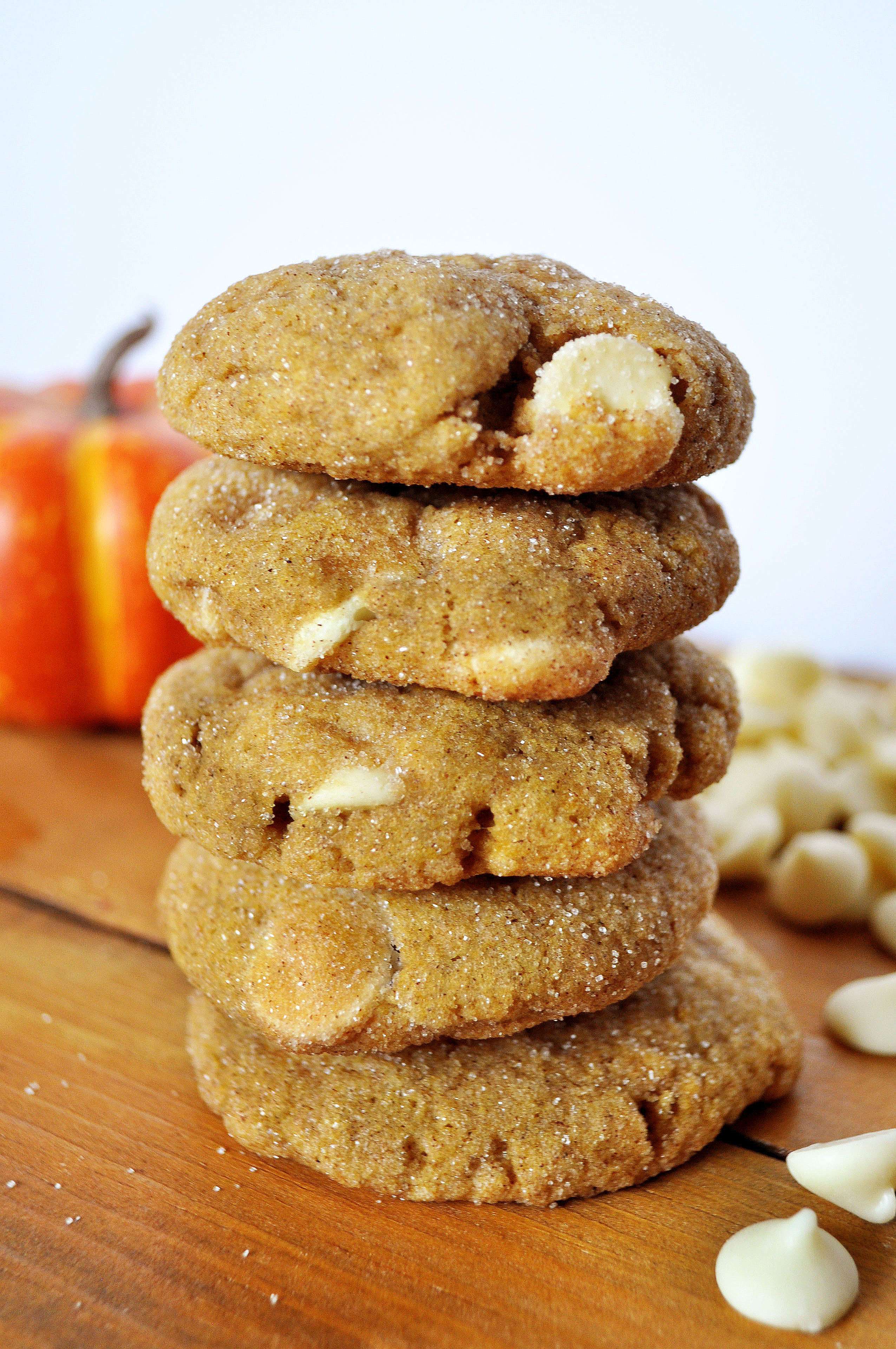 Pumpkin White Chocolate Chip Snickerdoodles